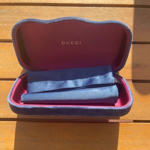 Gucci Velvet Sunglasses Case and Cover Pouch